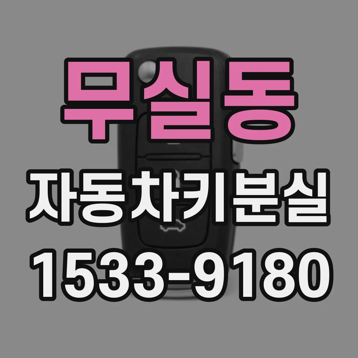 무실동 자동차키분실