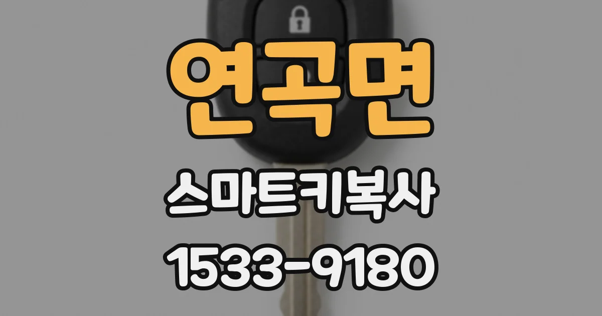연곡면 스마트키복사
