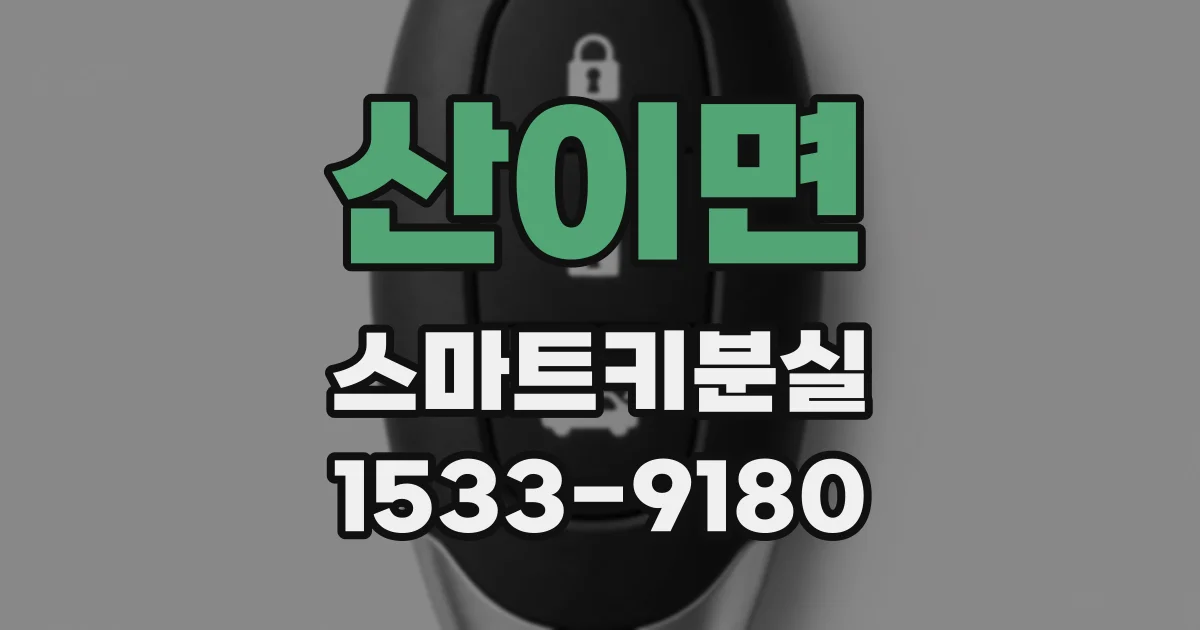 산이면 스마트키분실
