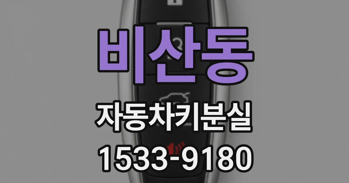 비산동 자동차키분실