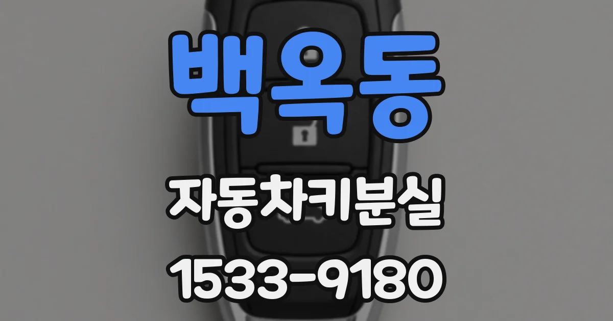 백옥동 자동차키분실