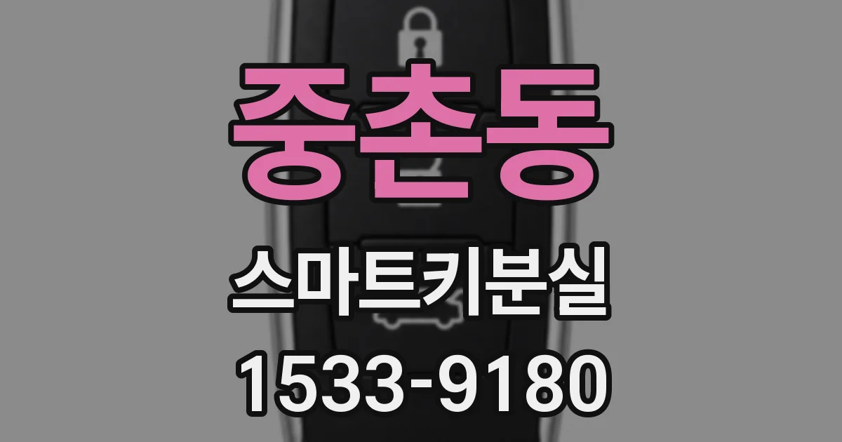 중촌동 스마트키분실