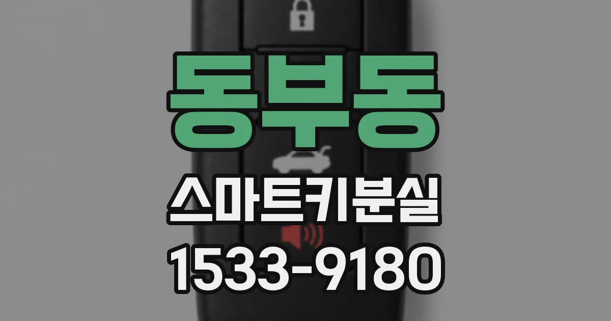 동부동 스마트키분실