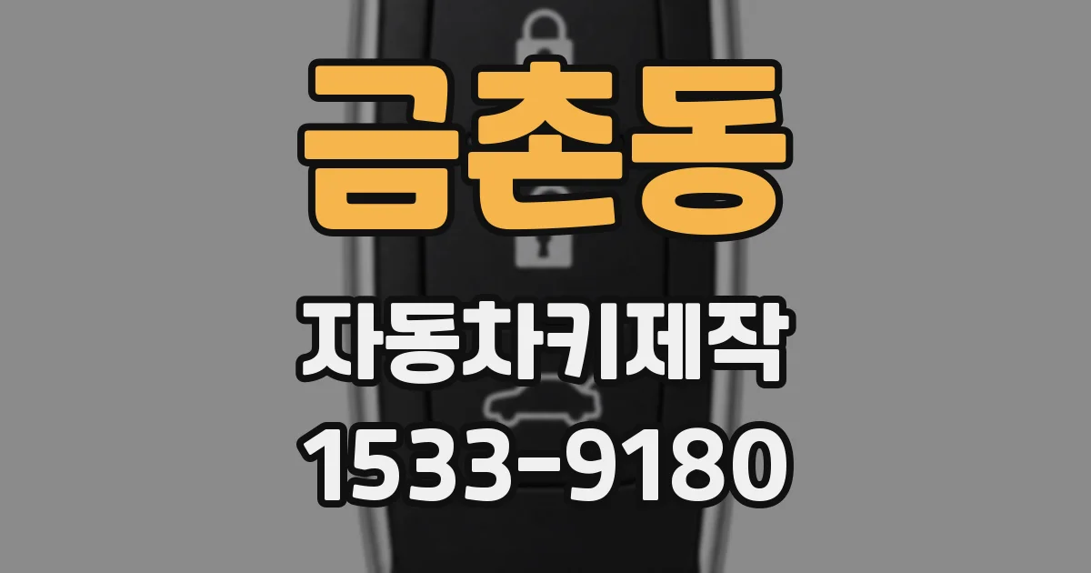 금촌동 자동차키제작