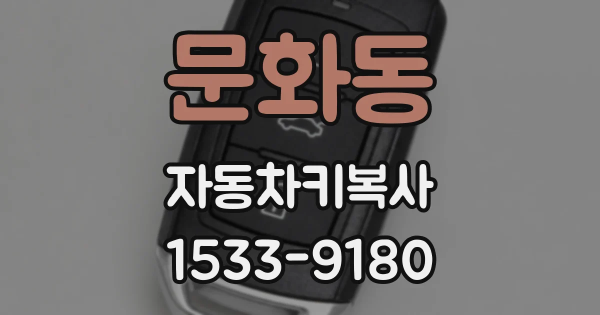 문화동 자동차키복사