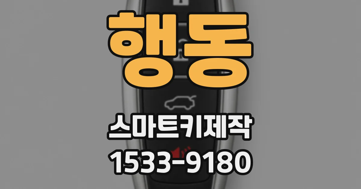 행동 스마트키제작