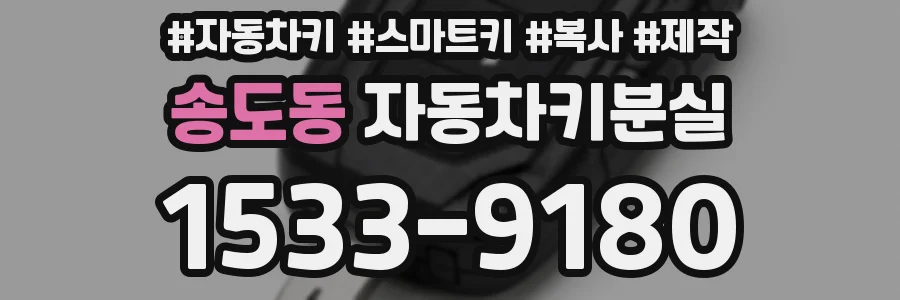 송도동 자동차키분실