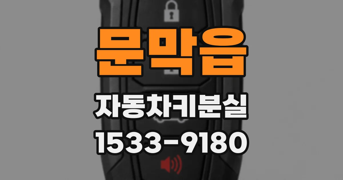 문막읍 자동차키분실