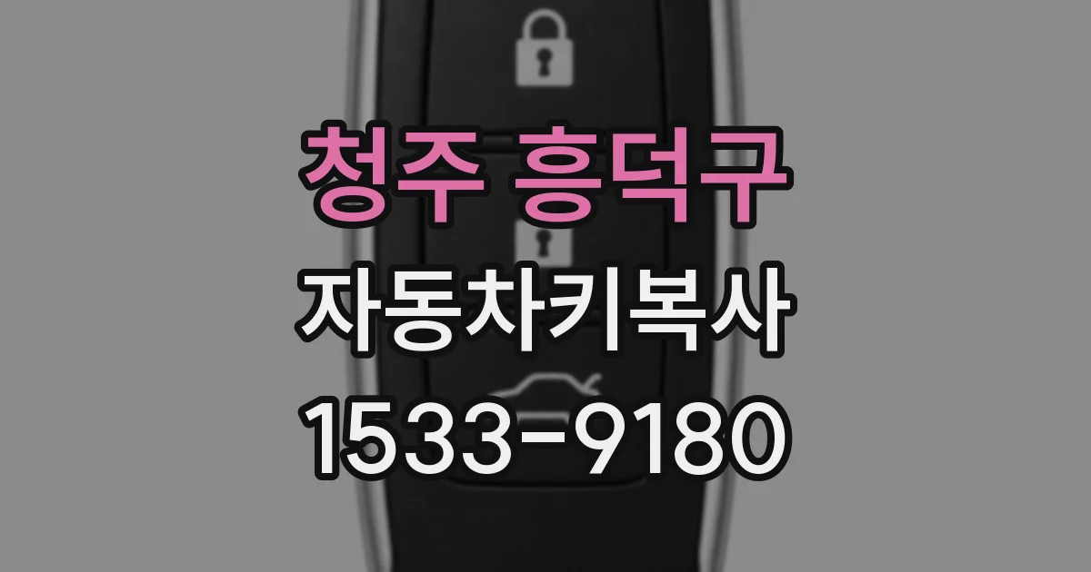 청주 흥덕구 자동차키복사
