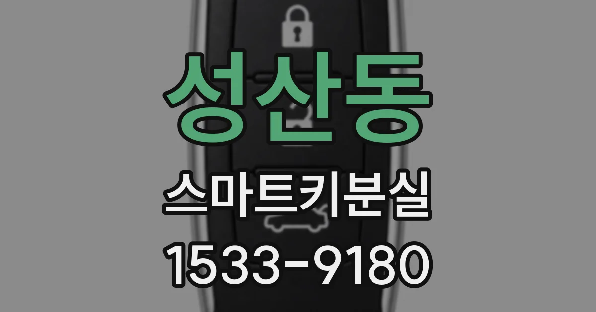 성산동 스마트키분실