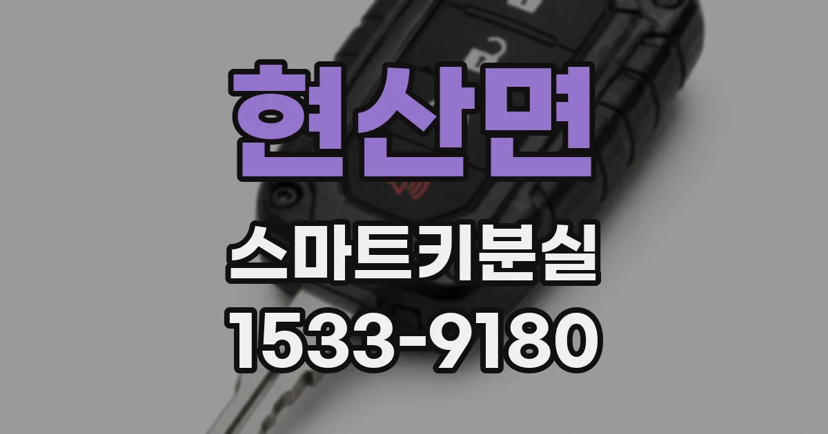 현산면 스마트키분실