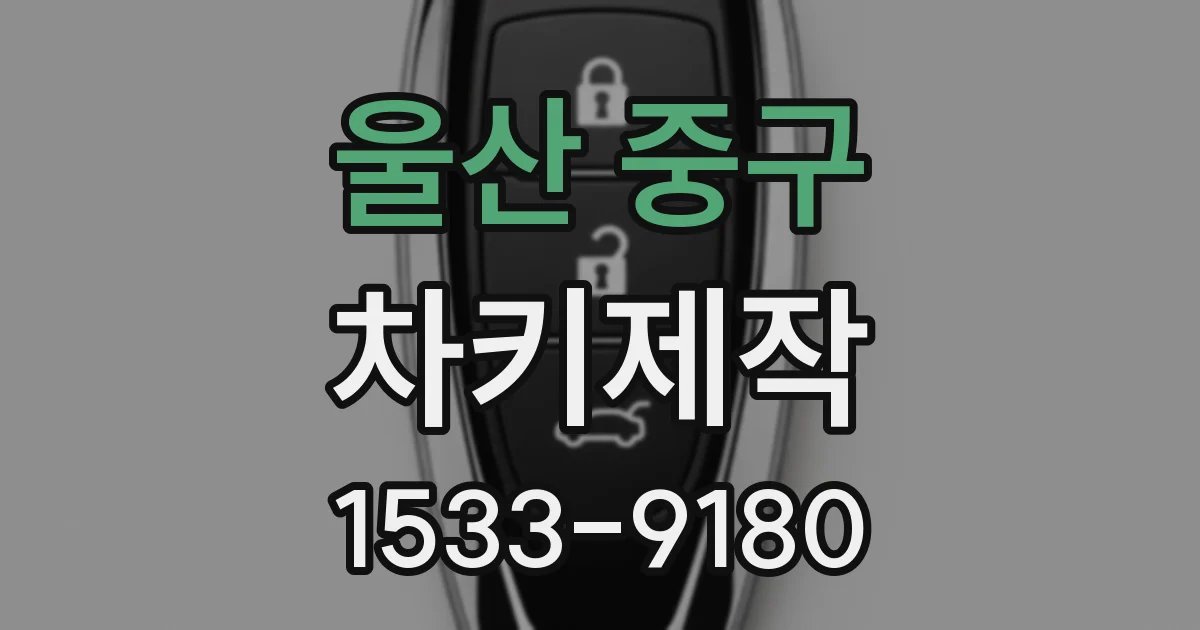 울산 중구 차키제작