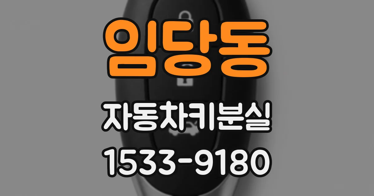 임당동 자동차키분실