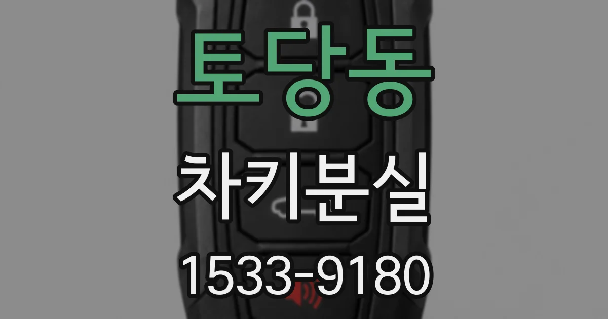 토당동 차키분실
