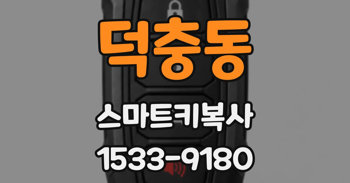 덕충동 스마트키복사