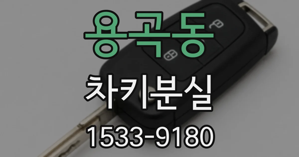 용곡동 차키분실