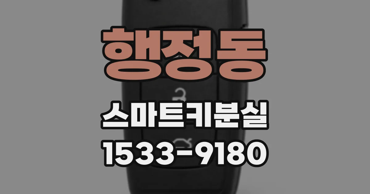 행정동 스마트키분실