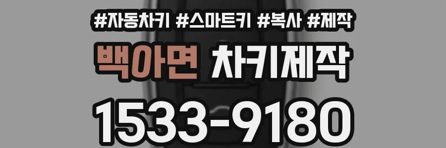 백아면 차키제작