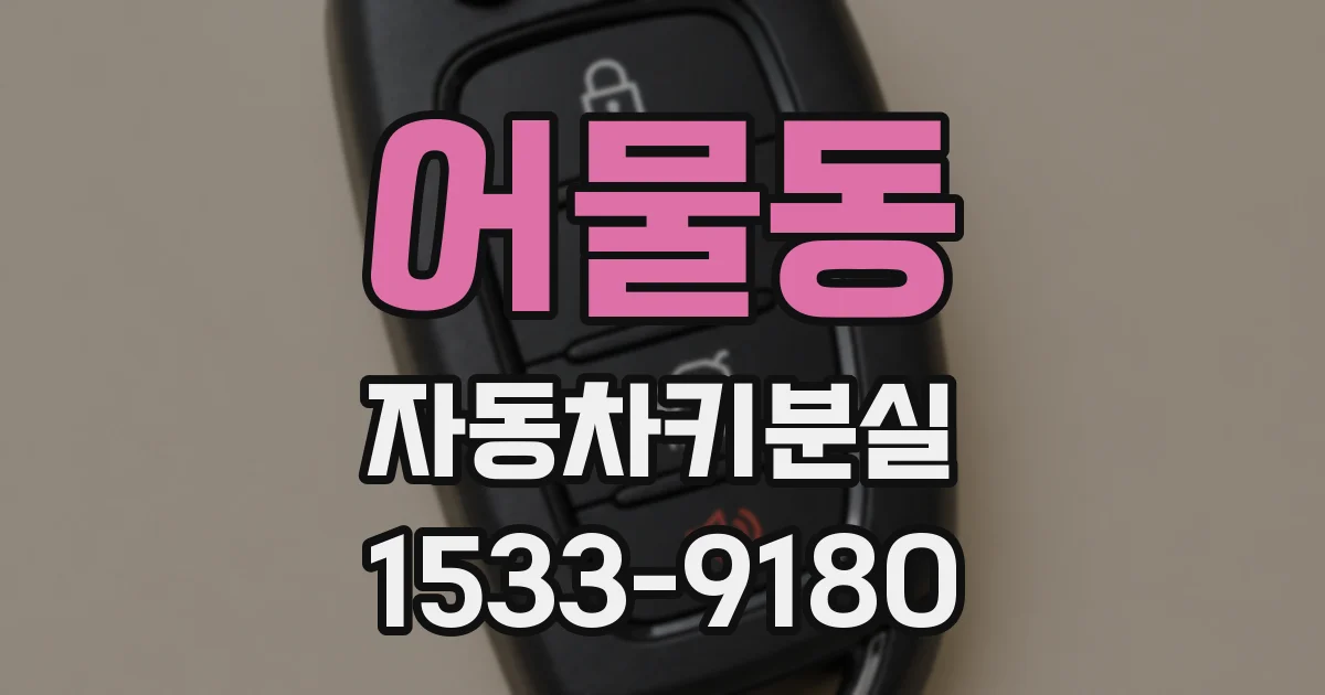 어물동 자동차키분실
