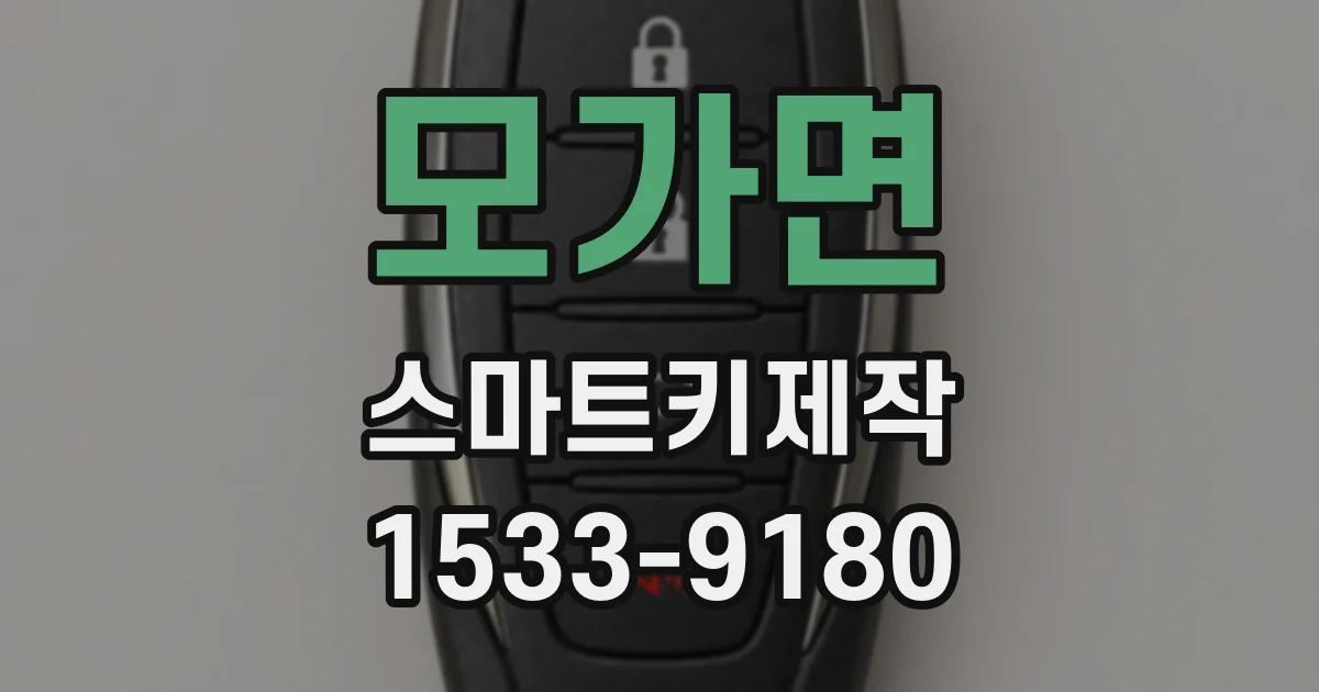 모가면 스마트키제작