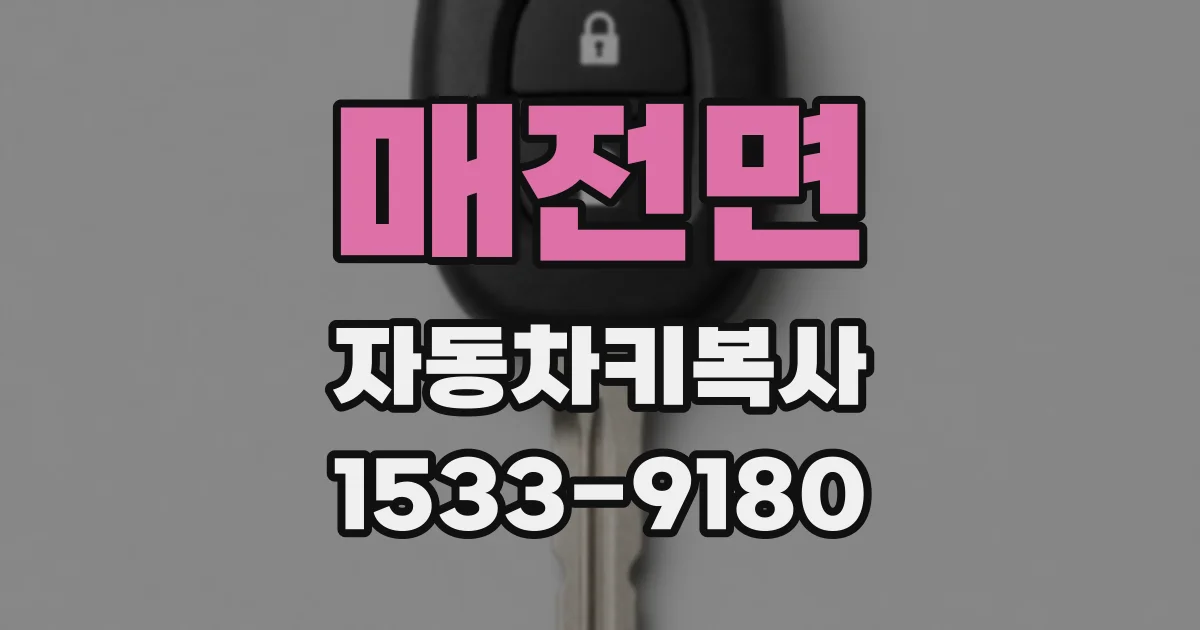 매전면 자동차키복사