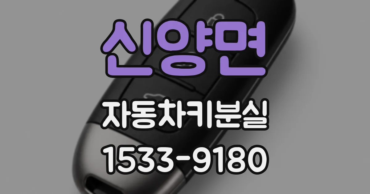 신양면 자동차키분실