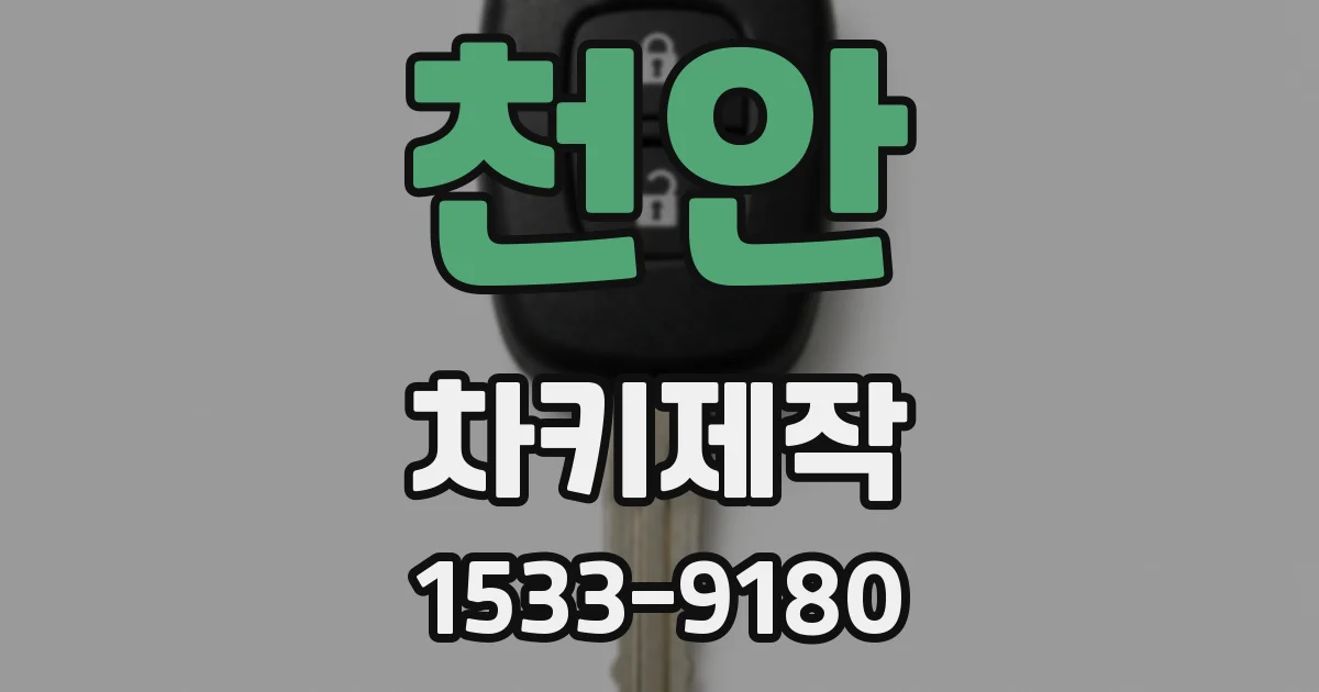 천안 차키제작