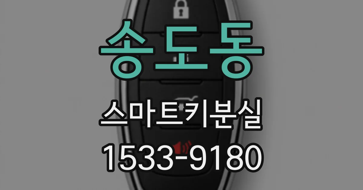 송도동 스마트키분실