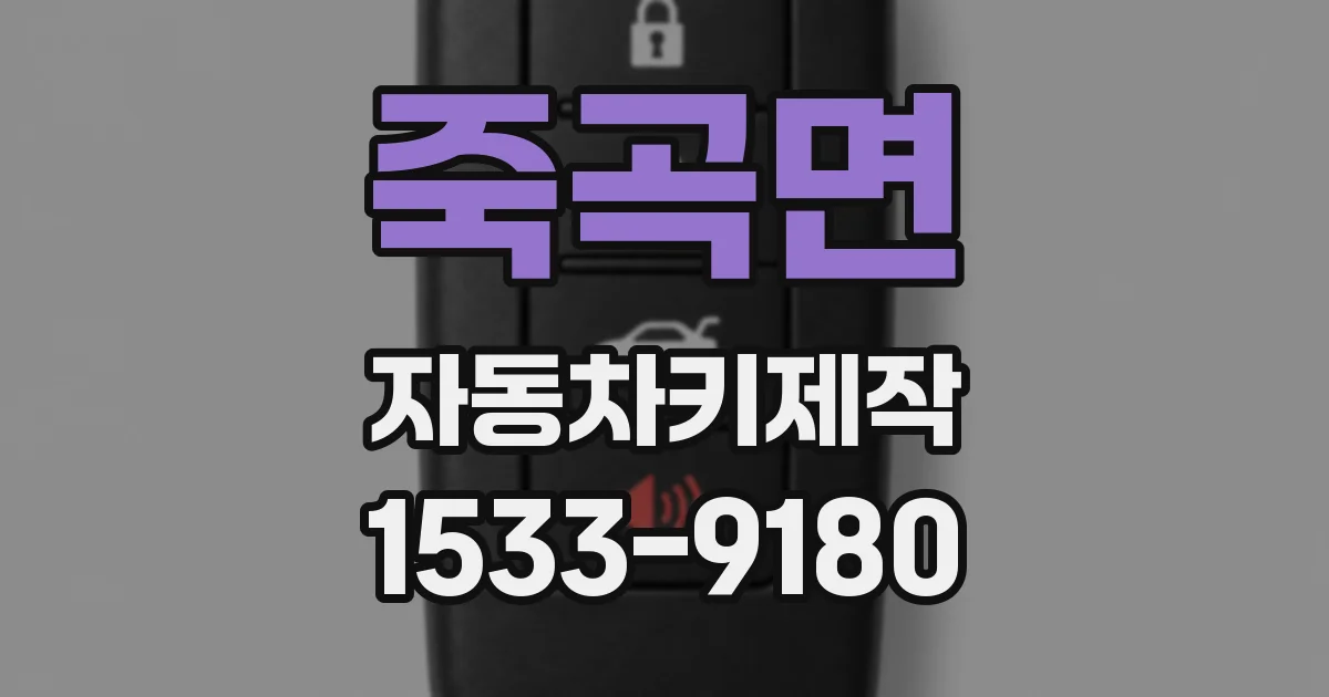 죽곡면 자동차키제작