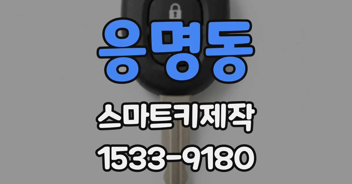 응명동 스마트키제작