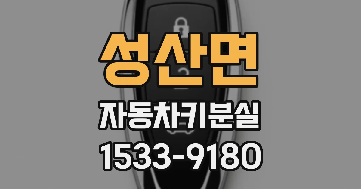 성산면 자동차키분실