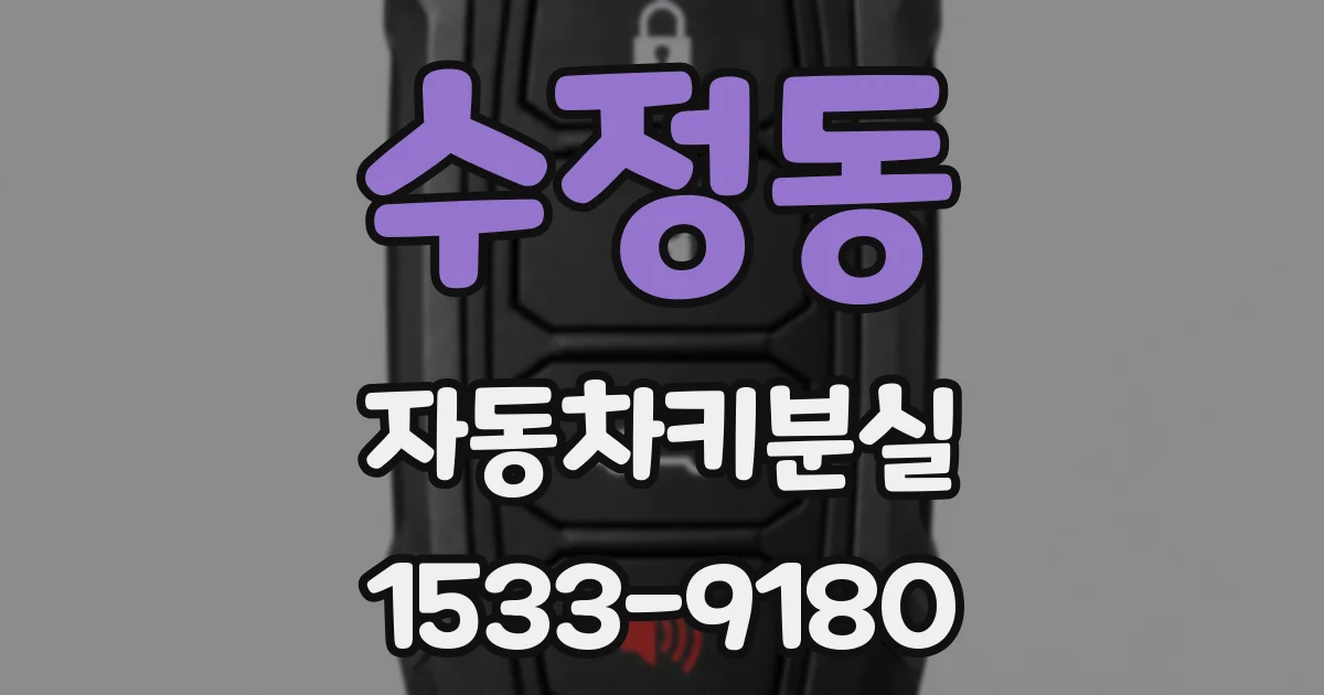 수정동 자동차키분실
