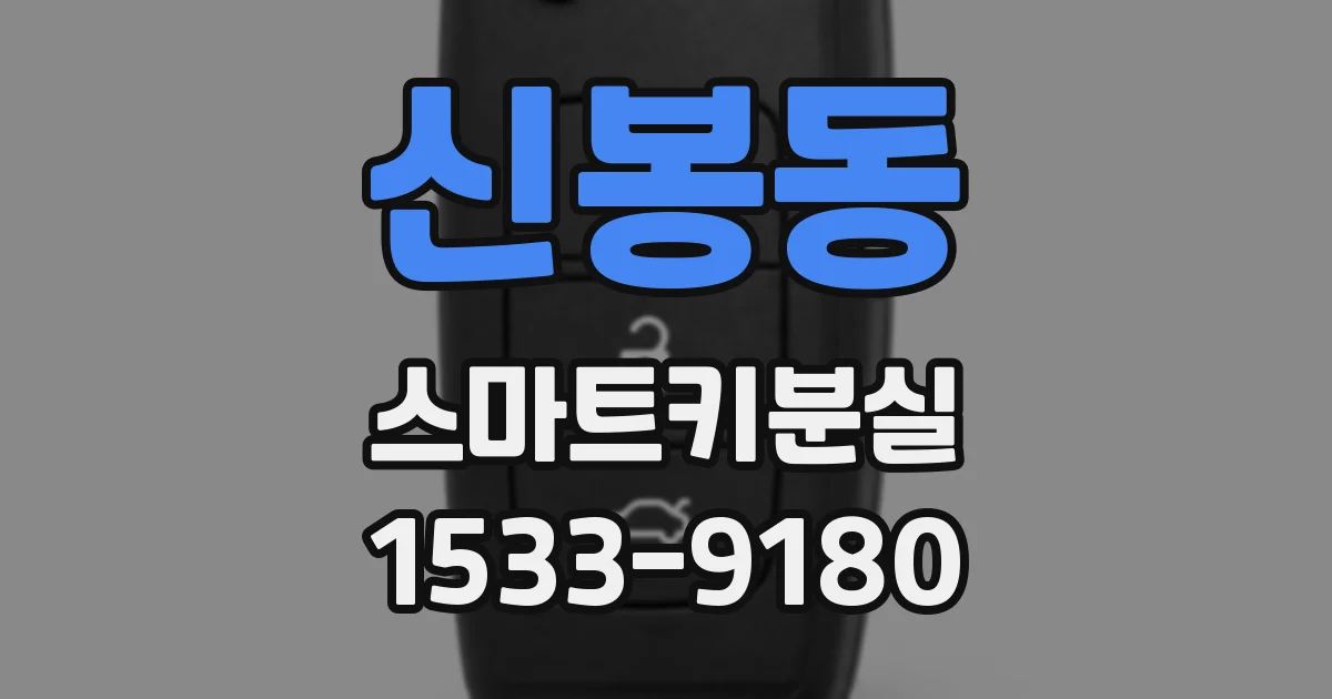 신봉동 스마트키분실