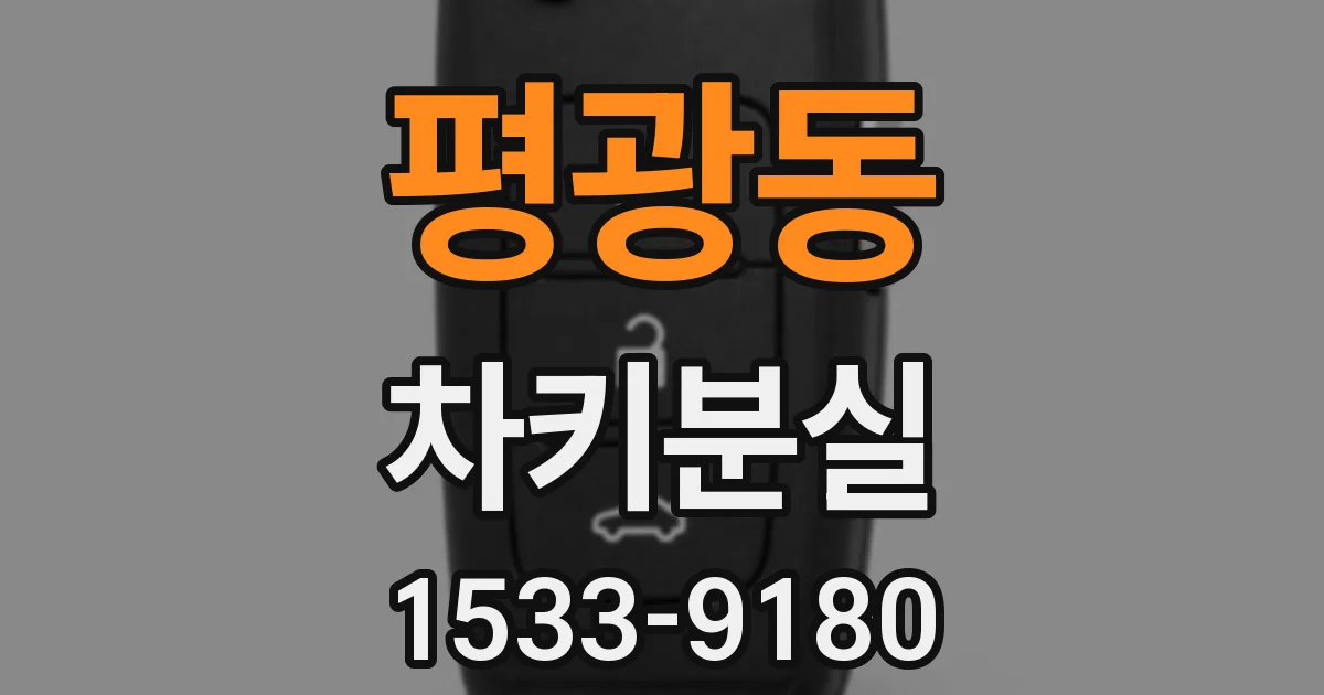 평광동 차키분실