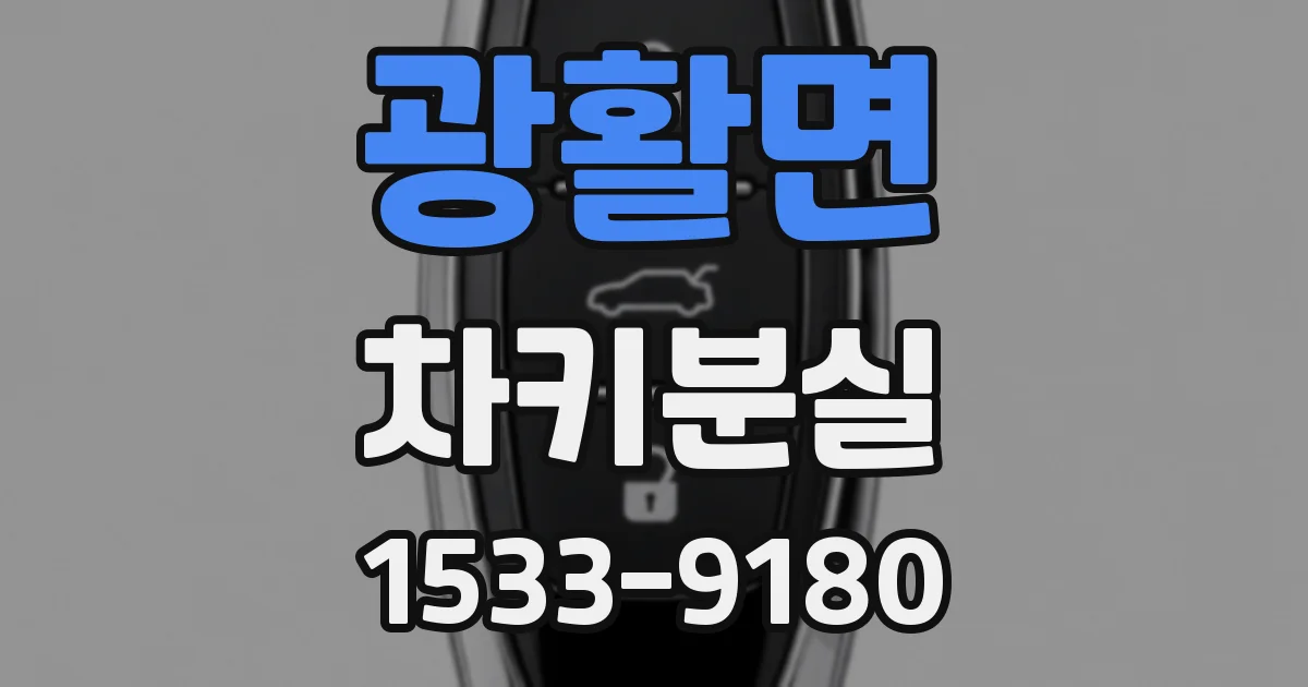 광활면 차키분실