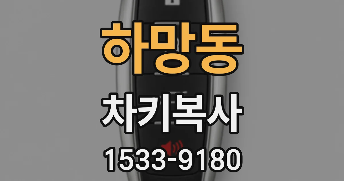 하망동 차키복사