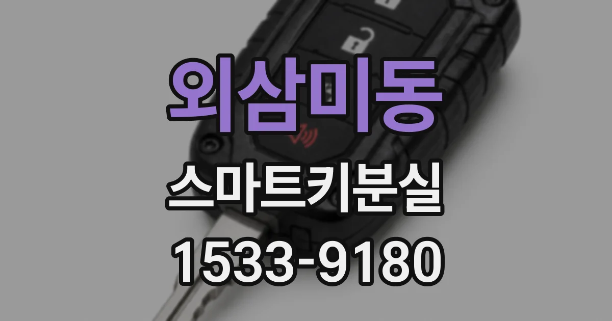 외삼미동 스마트키분실