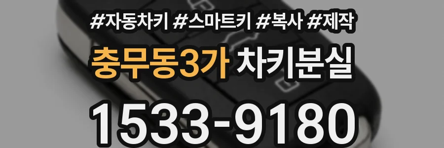충무동3가 차키분실