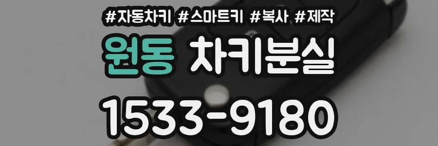 원동 차키분실