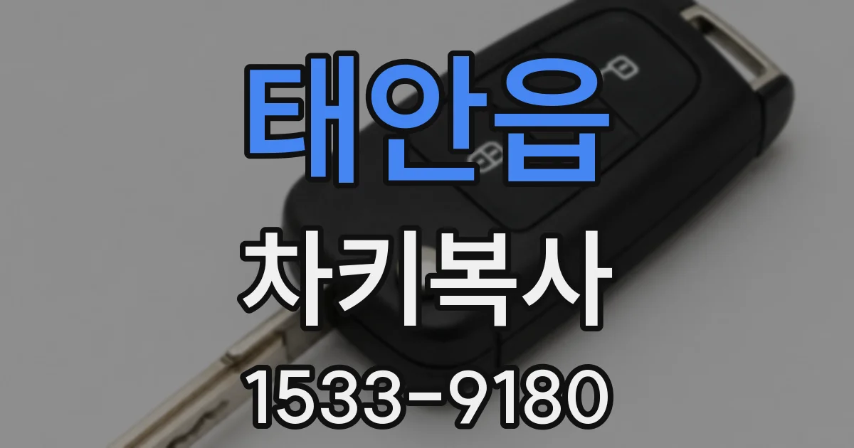 태안읍 차키복사