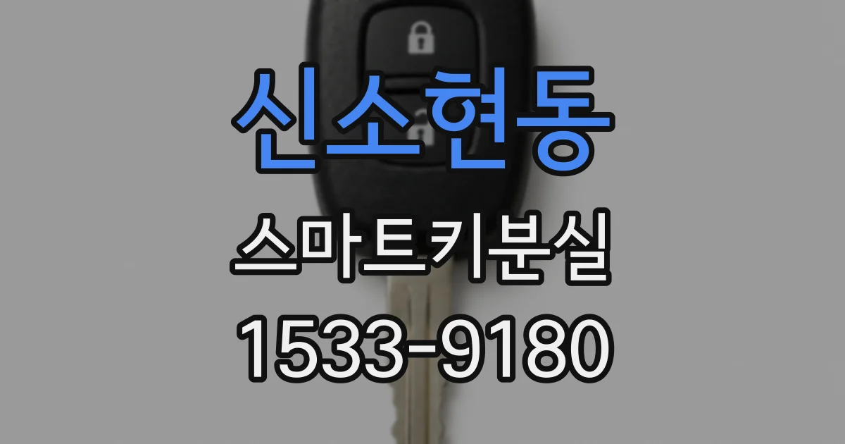 신소현동 스마트키분실