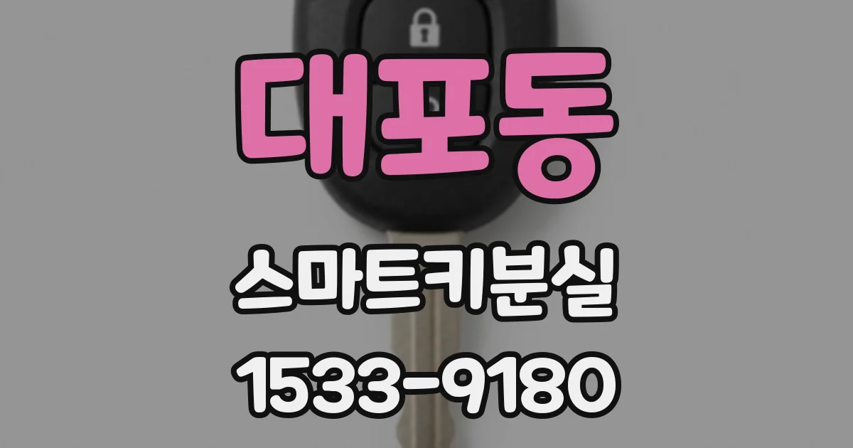 대포동 스마트키분실