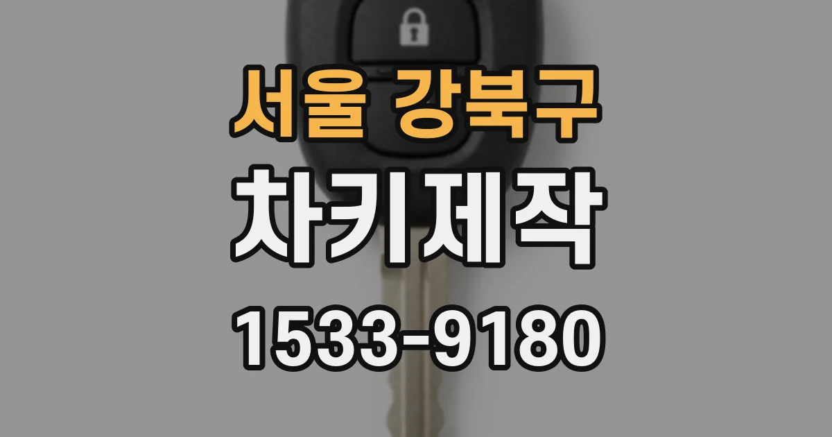 서울 강북구 차키제작