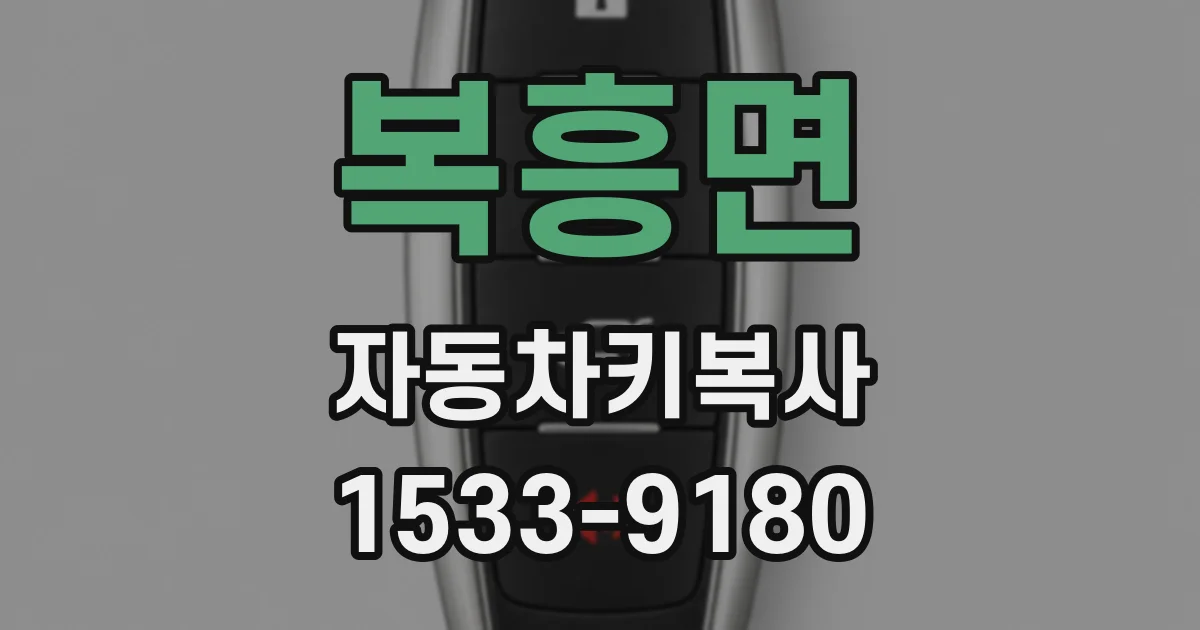 복흥면 자동차키복사