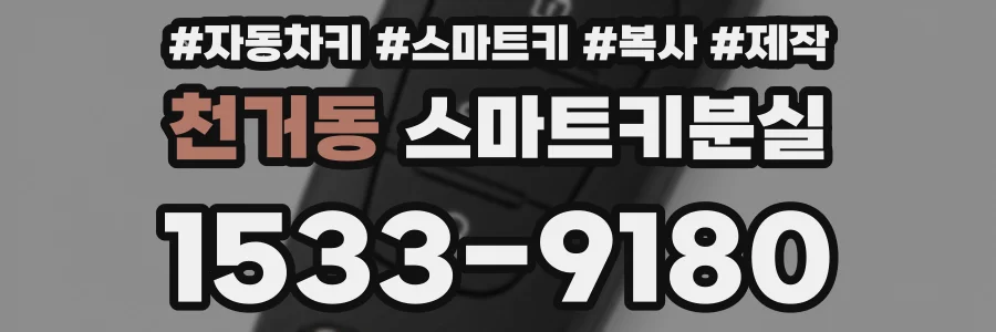 천거동 스마트키분실