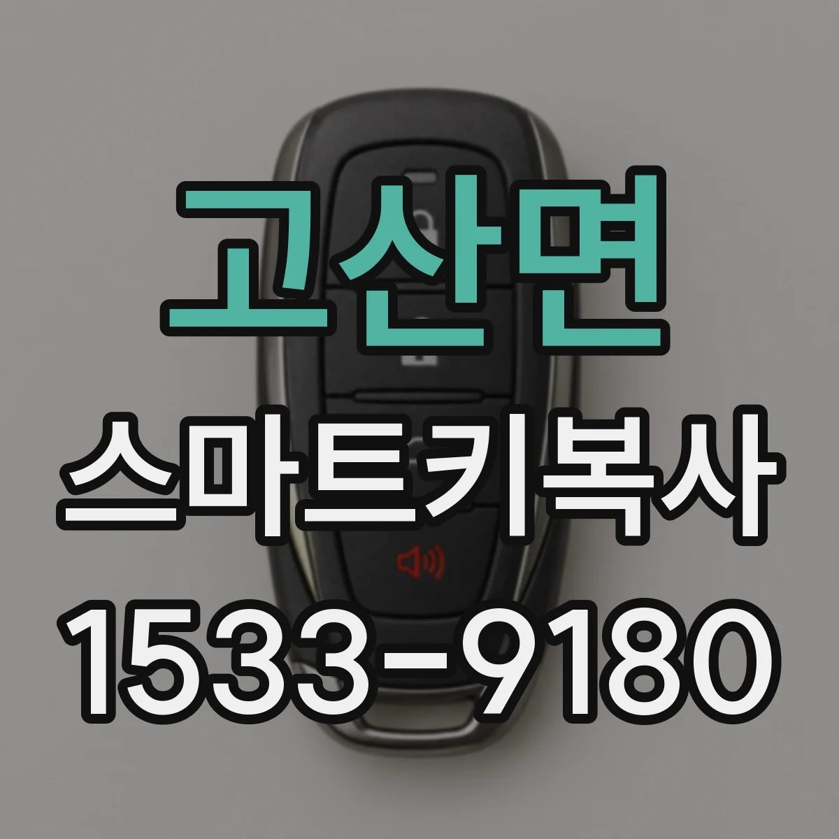 고산면 스마트키복사