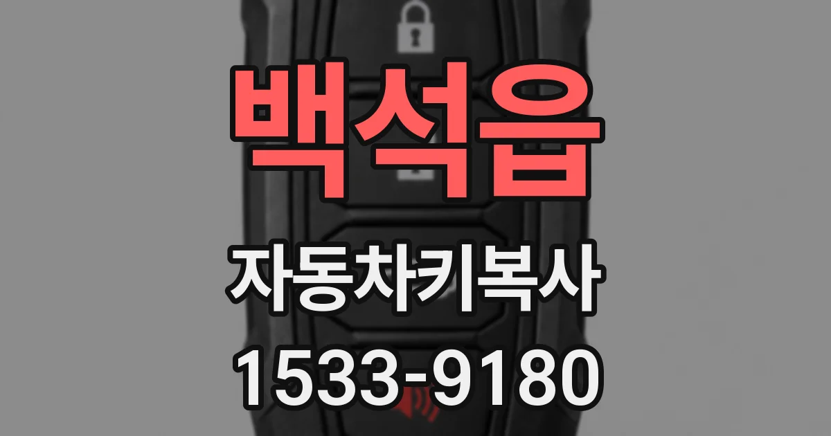 백석읍 자동차키복사