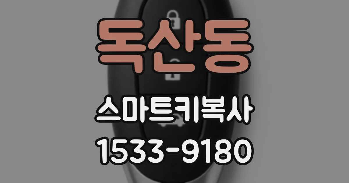 독산동 스마트키복사