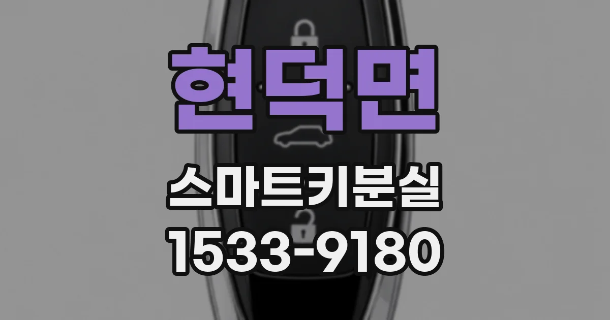 현덕면 스마트키분실