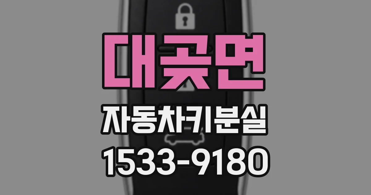 대곶면 자동차키분실